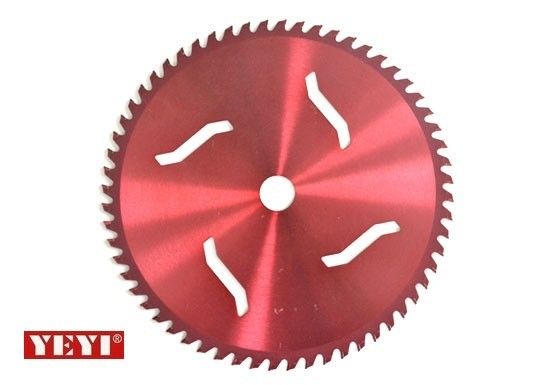 Red Powder Coating Carbide Chải Cutter Blade Đối với cỏ, TCT tròn 40 răng lưỡi cưa