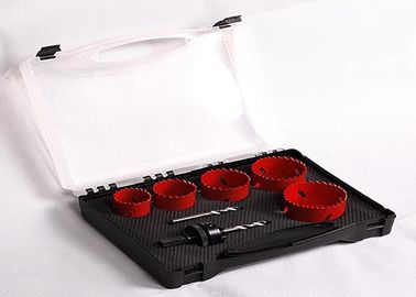 7PC thép không gỉ lưỡng kim lỗ Saw 38mm 44mm 2 inch 2,5 inch Với thí điểm khoan / arbors