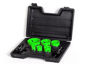 9PC Painted gỗ / nhựa lưỡng kim lỗ Saw Đặt M3 / M42 kim loại Dụng cụ cắt