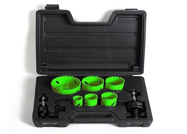 9PC Painted gỗ / nhựa lưỡng kim lỗ Saw Đặt M3 / M42 kim loại Dụng cụ cắt