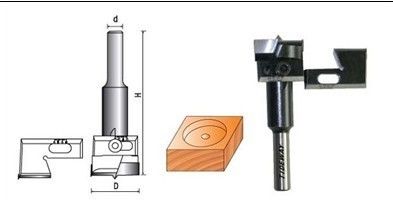 Máy điều chỉnh bản lề chút nhàm chán với dao thay đổi
