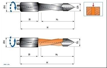 Carbon thép và hợp kim TCT mũi khoan cho nhiều máy khoan