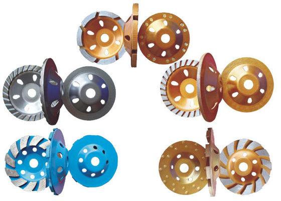 4 Inch Terrazzo Bê Tông Bêtông Xử lý Kim cương Pads / Metal Grinding Cup Wheel
