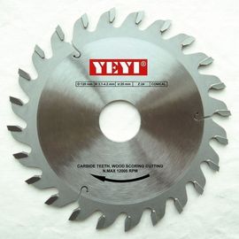 Ghi điểm TCT Carbide tipped Saw Blade Đối Máy cắt Cắt, Với răng hình nón