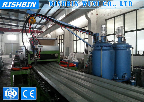 Kim loại Sheets Mineral Wool Sandwich Panel Line với Auto Stacker Sản