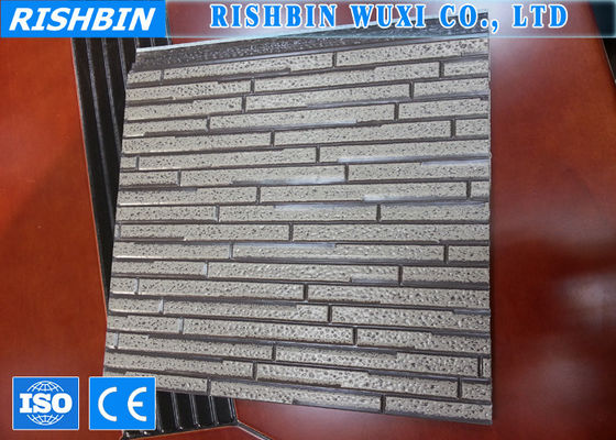 Kim loại Sheets Mineral Wool Sandwich Panel Line với Auto Stacker Sản